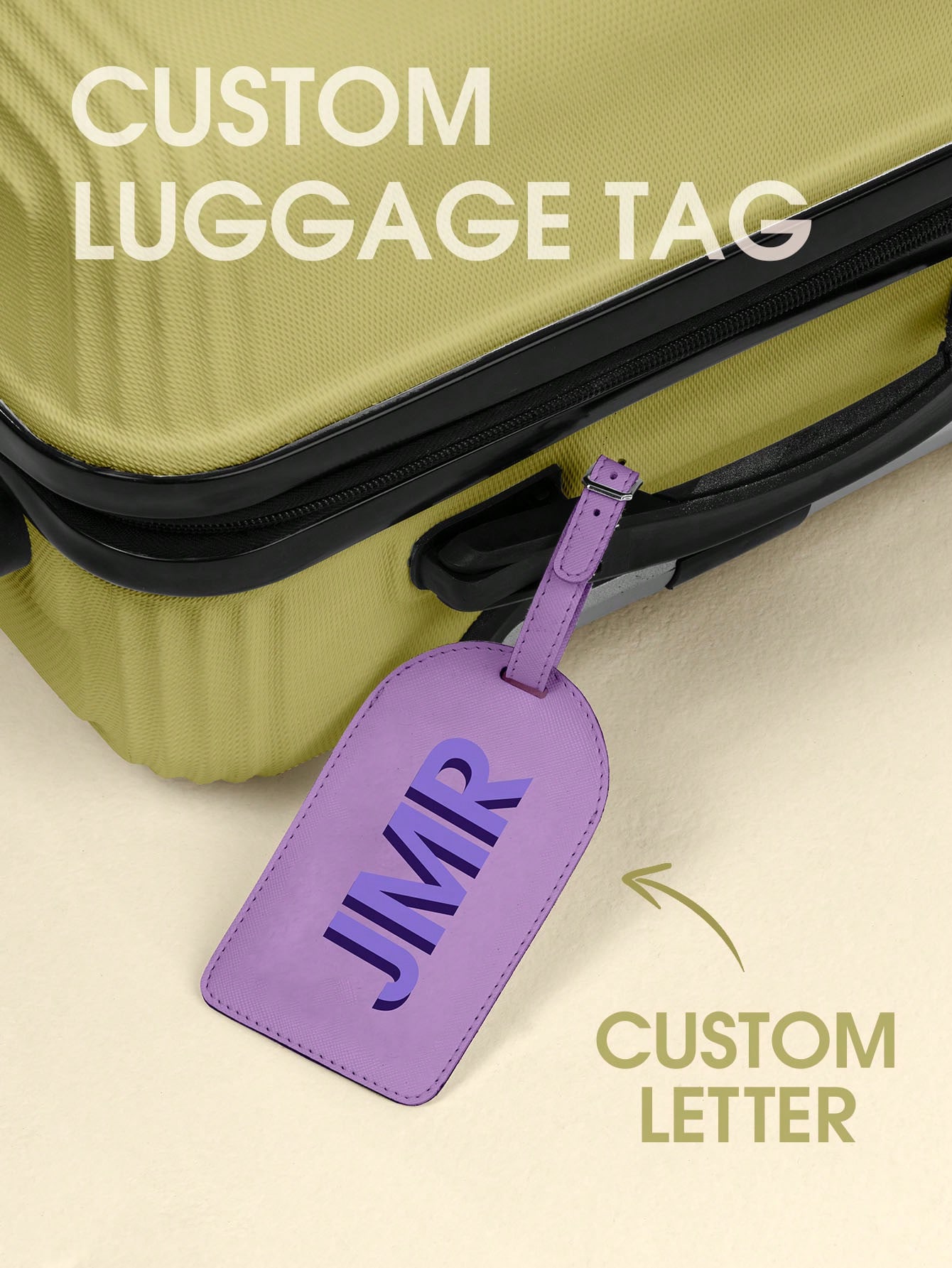 Travel Accessories Gadget - Kişiselleştirilmiş Baş Harfli Bagaj Etiketi Özel