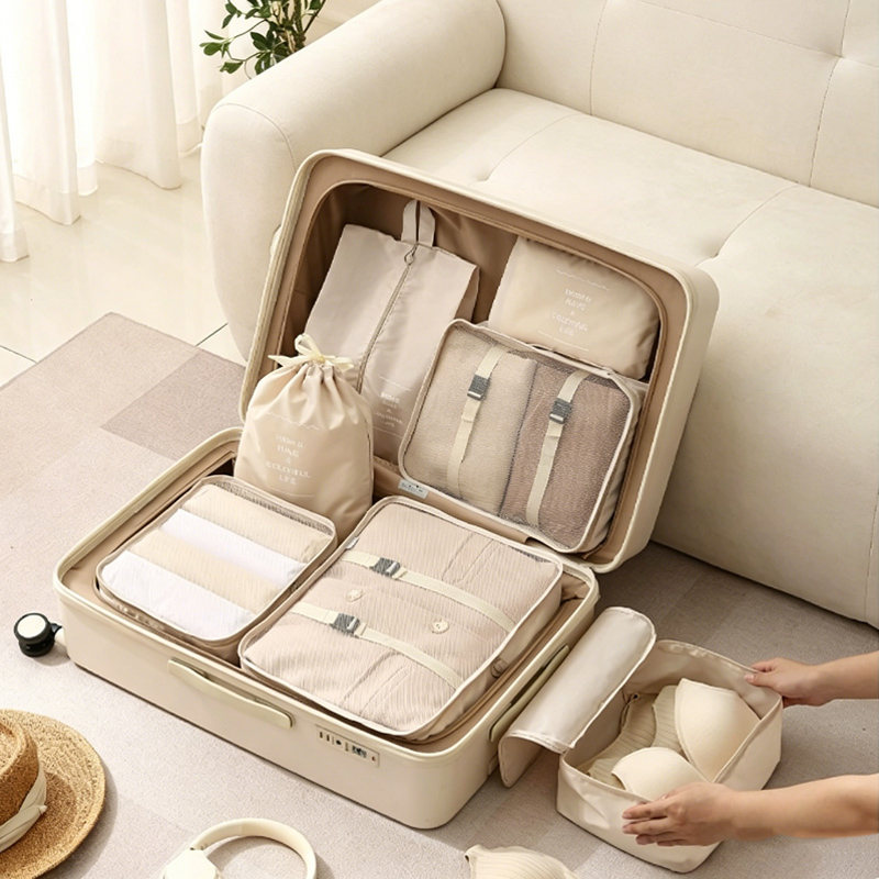 Travel Accessories Packing Cubes - 7 Parçalı Paketleme Küpleri Seti -