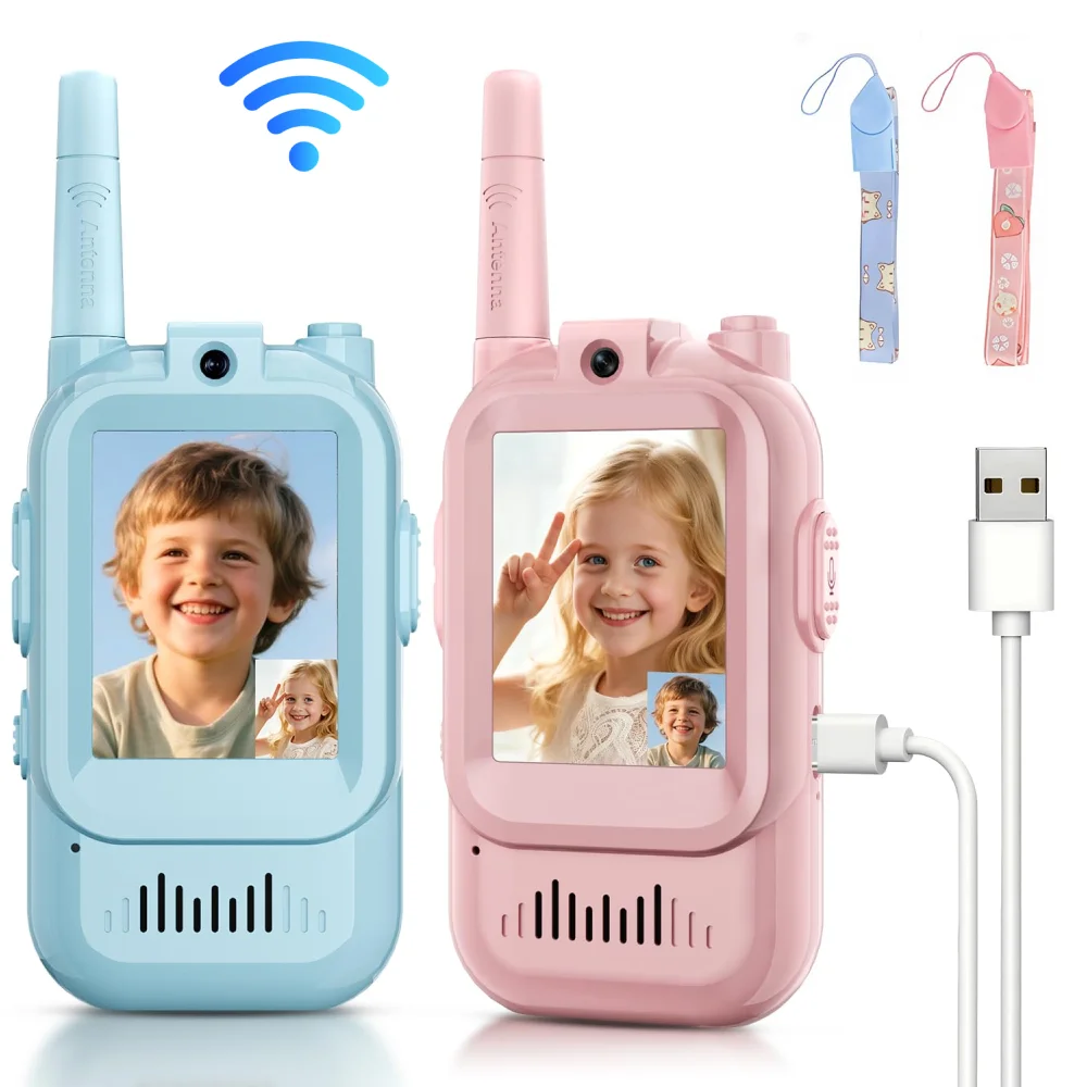 Travel Accessories Toddler - 2 adet Video Walkie Talkies çocuklar