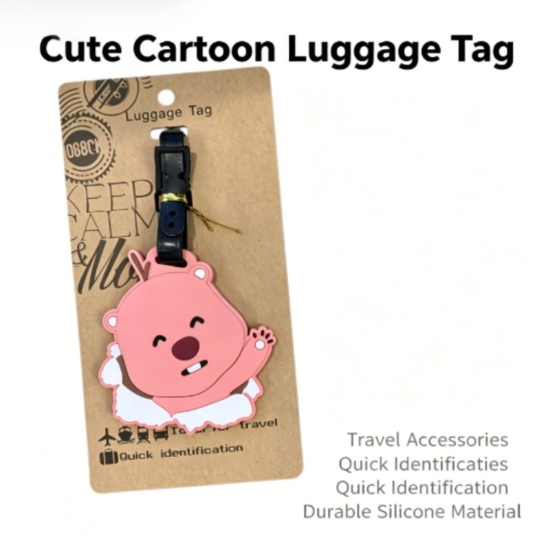Travel Accessories Toddler - Kawaii Pororo Loopy Beaver Bagaj Etiketi,