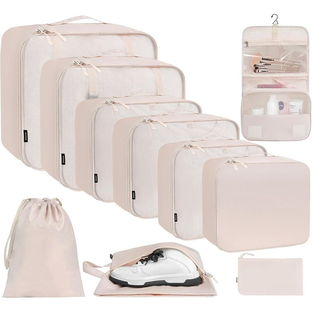 Travel Accessories Packing Cubes - 8'li Set/10'lu Set Paketleme Küpleri Çeşitli