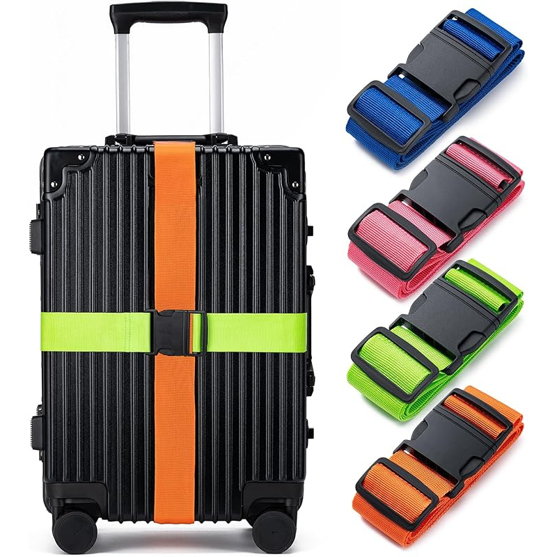 Travel Accessories Kit Bag - 4'lü Bagaj Kayışı Seti, Bagaj Sabitleme