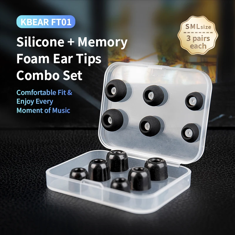 KBEAR FT01 Silikon + Hafızalı  - Earplug Set Foam incelemesi ve fiyatı