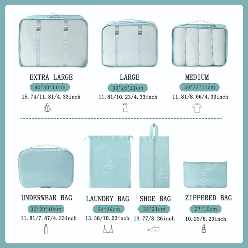 7 Adet Seyahat Paketleme Küple - Travel Accessories Packing Cubes incelemesi ve fiyatı