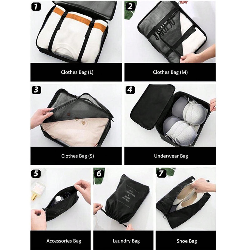 9 adet Seyahat Organizatör Çan - Travel Accessories Packing Cubes incelemesi ve fiyatı